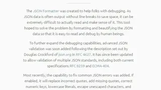 JSON Formatter & Validator screenshot