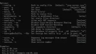 JSON Server screenshot