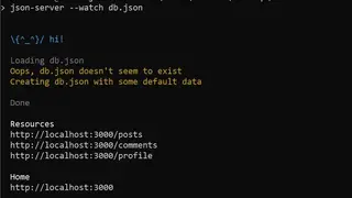 JSON Server screenshot
