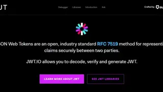 JSON Web Token screenshot