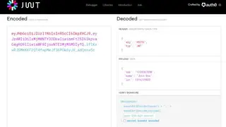 JSON Web Token screenshot