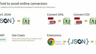 Json Xml to Excel Online Conversion screenshot