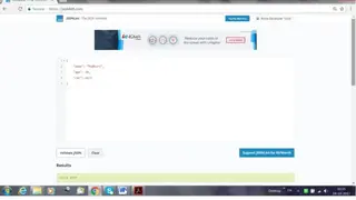 JSONLint screenshot