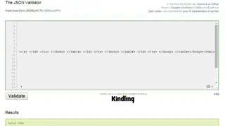 JSONLint screenshot