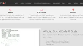 JsonWhois screenshot