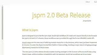 JSPM screenshot