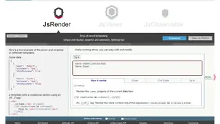 JsRender screenshot