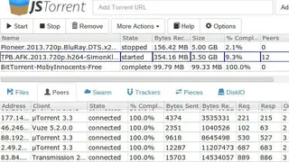 JSTorrent screenshot