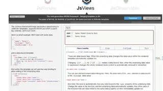 JsViews: Next-generation jQuery Templates screenshot