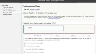 JsViews: Next-generation jQuery Templates screenshot