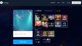 Jukedeck screenshot