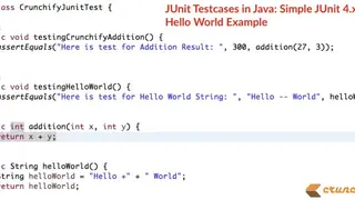 JUnit screenshot