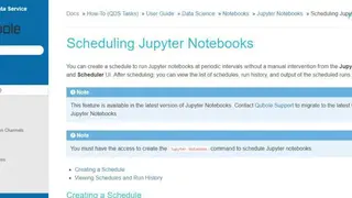 Jupyter Notebook Scheduler screenshot