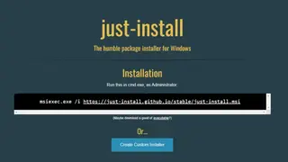 Just Install screenshot