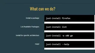 Just Install screenshot