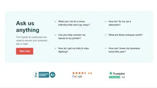 JustAnswer screenshot
