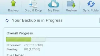 JustCloud Backup screenshot