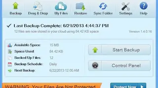 JustCloud Backup screenshot