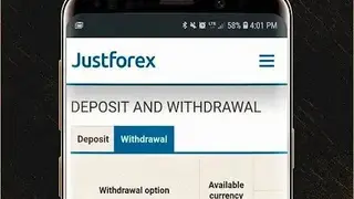 Justforex screenshot