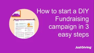 JustGiving Start Fundraising screenshot