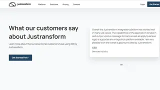Justransform Integration Platform screenshot