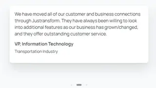 Justransform Integration Platform screenshot