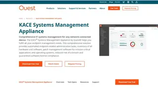 KACE Systems Management Appliance screenshot