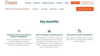 KACE Systems Management Appliance screenshot