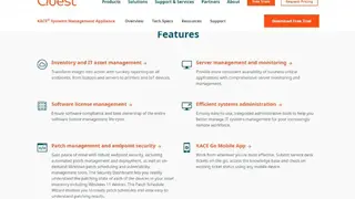 KACE Systems Management Appliance screenshot