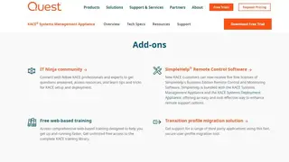 KACE Systems Management Appliance screenshot