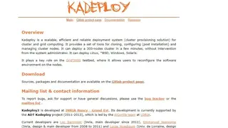 Kadeploy screenshot