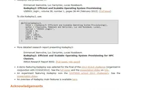 Kadeploy screenshot
