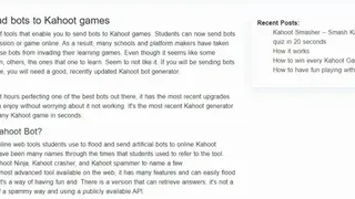Kahoot Bot screenshot