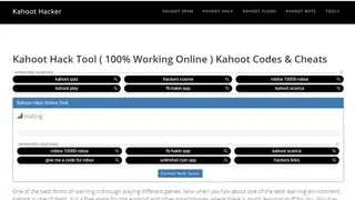 Kahoot Hacker screenshot