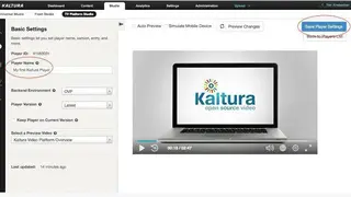 Kaltura screenshot