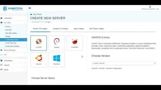 Kamatera screenshot