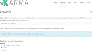 Karma screenshot