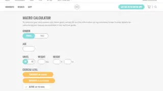 KatyHearnfit Macro Calculator screenshot