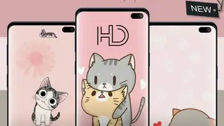 Kawaii Cat Wallpapers HD screenshot