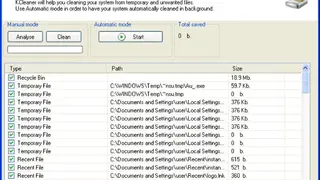 KCleaner screenshot