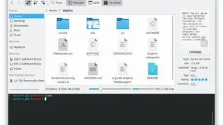 Kde Dolphin screenshot