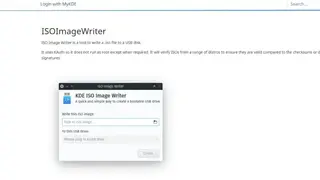 KDE ISO Image Writer screenshot