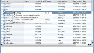 Kdesvn screenshot