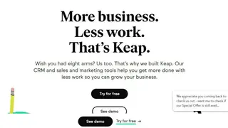 Keap screenshot