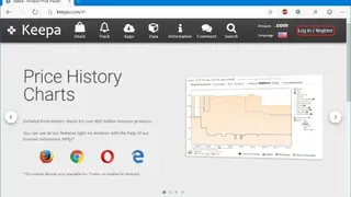 Keepa screenshot