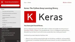 Keras screenshot