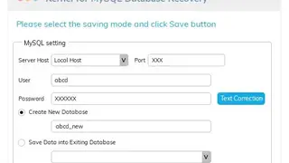 Kernel for MySQL Database Recovery screenshot