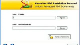 Kernel for PDF Restrictions Removal screenshot