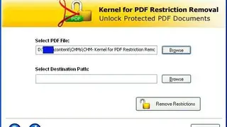Kernel for PDF Restrictions Removal screenshot