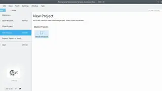 Kexi screenshot